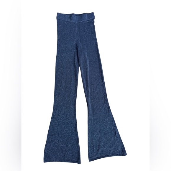 Superdown Sparkle Flare Blue pants - Picture 1 of 5